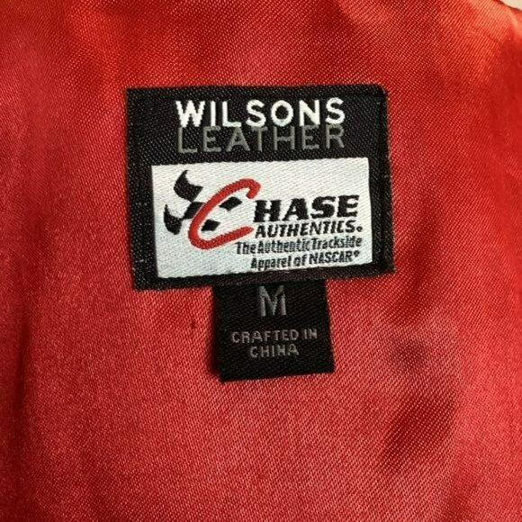 Dale Earnhardt Jr. NASCAR Womens Leather Jacket By Wilsons - Medium - Picture 11 of 15